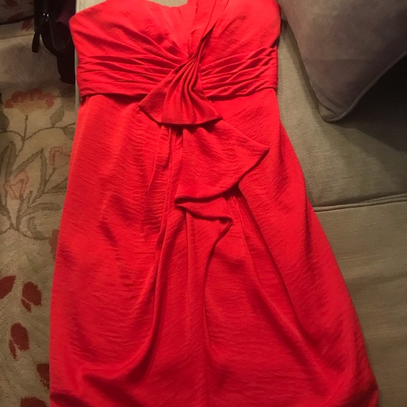 bcbg red cocktail dress